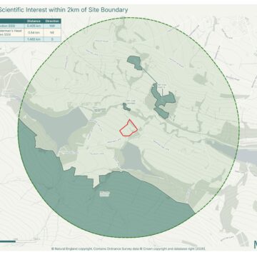 A screenshot of a SSSI map created with maptastic